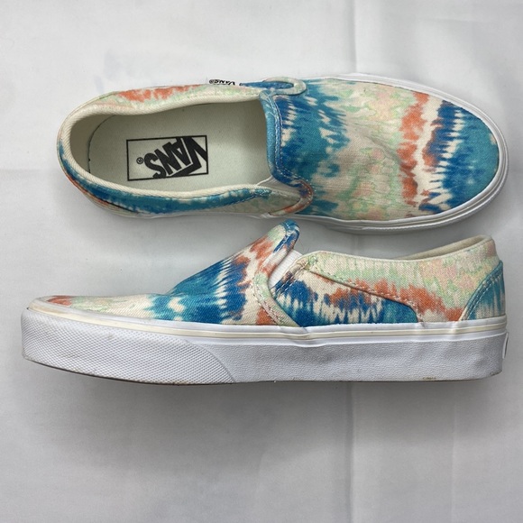 Vans Women's Asher Slip On Sneaker Tie Dye Size 6.5 - Picture 5 of 16